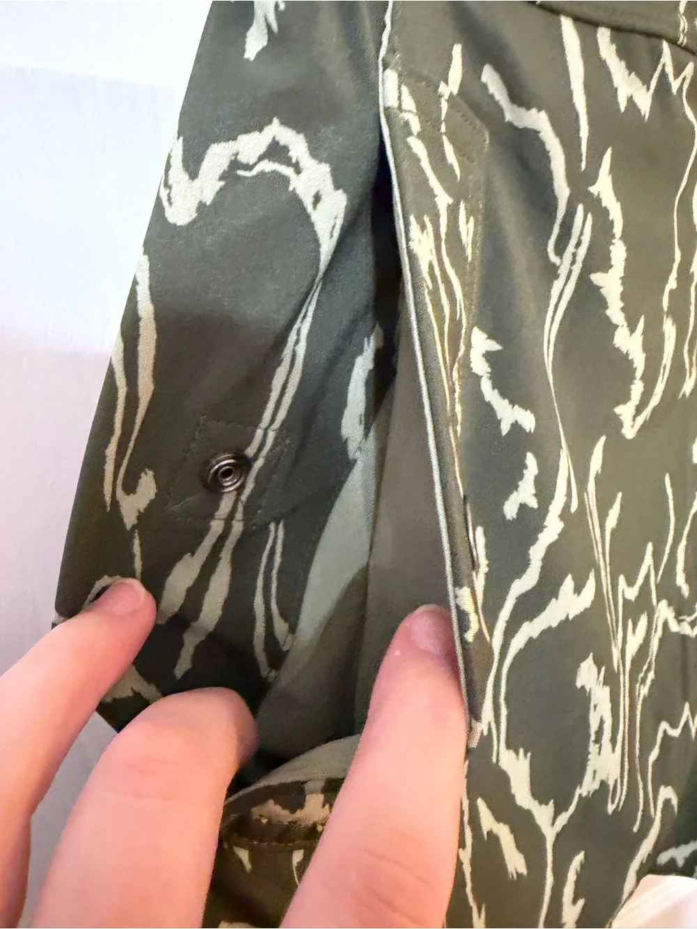 Athleta Olive Green Printed Mini Skort with Pockets